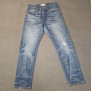 Rivet & Thread Skinny Jeans Womens 26 Blue White Oak Cone Denim J9481 Distressed